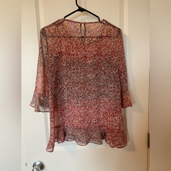 BCBGeneration Floral Ruffle Top - Picture 3 of 8